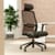 Side View NV Ergonomic Posture Office Chair with Contoured Mesh Back - Adjustable Lumbar Support -Seat slide - Black - Ideal for Office or Home Use