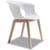 Natural Miss B Antishock Canteen & Breakout Wooden Leg Chair High Gloss White