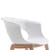 Natural Miss B Antishock Canteen & Breakout Wooden Leg Chair Glossy White: Seat Zoom In