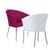 YOU Armchairs White & Claret