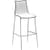 Zebra Bicolore Bar Stool With H800mm Chrome Base -White/Anthracite