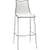 Zebra Bicolore Bar Stool With H800mm Chrome Base