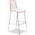 Zebra Bicolore Bar Stool With H800mm Chrome Base
