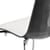 Zebra Bicolore Bar Stool With H800mm Chrome Base - White/Anthracite
