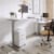 Zoom Electric Dual Motor Height Adjustable Sit Stand Office Desk Dual Purpose Reversible Scallop Top W1200xD800xH685-1185mm White Top White Frame 10 Year Warranty