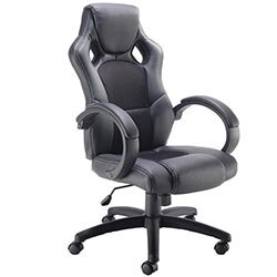 laether look black  chair