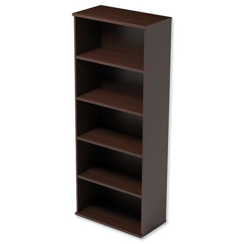 Tall Bookcase With Adjustable Shelves And Floor Leveller Feet