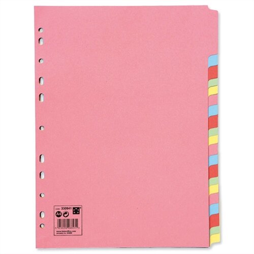20-part subject dividers 5 star