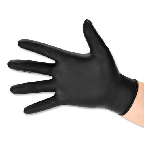 Disposable Nitrile Work Gloves Black