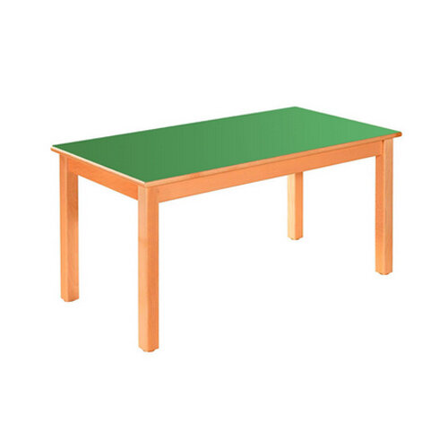 rectangular wooden preschool table