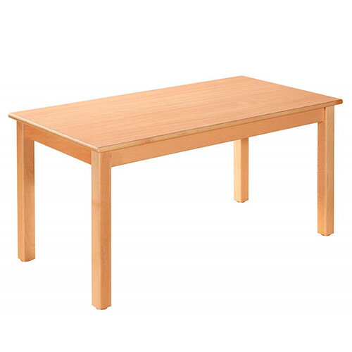 rectangular wooden primary school table