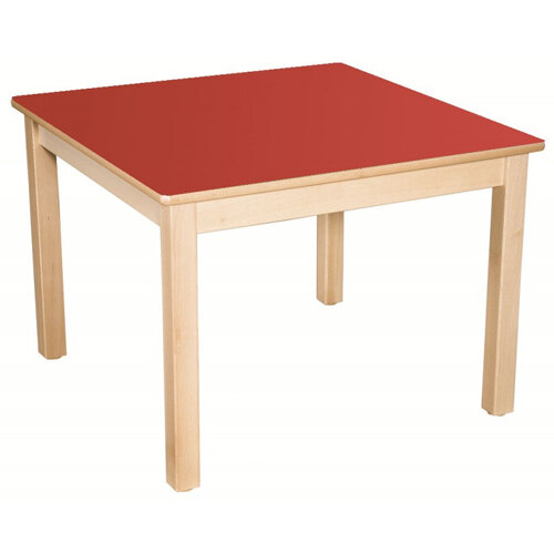 square wooden preschool table