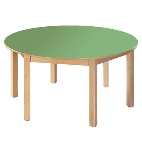 round wooden primary school table