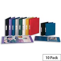 Elba Blue A4 2 Ring Binder 25mm Pack of 10 400001508