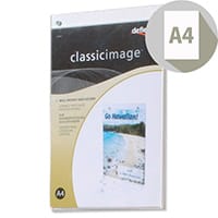 A4 Wall Sign Holder Portrait Clear Deflecto Ref 47001