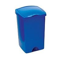 Addis Plastic Lift Up Top Waste Bin 50 Litres Blue 9715