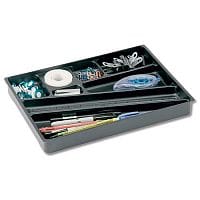 Smead Catch-All Insert Drawer Organizer Plastic Black