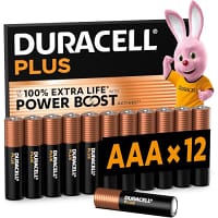 Duracell Plus Power Boost AAA Batteries - Pack of 12