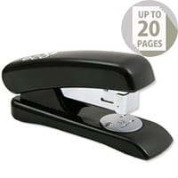 Rapesco Eco Stapler Recycled ABS Casing Half Strip No.s 24/6 26/6 Black Ref 1084