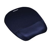 Fellowes Memory Foam Mousepad Wrist Support Blue Ref 9172801