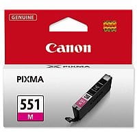 Canon CLI-551 M ( 6510B001 ) Magenta Ink Cartridge Original - for PIXMA iP8750, iX6850, MG5550, MG5650, MG5655, MG6450, MG6650, MG7150, MG7550, MX725, MX925