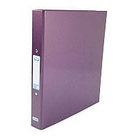 Elba Ring Binder Laminated Gloss Finish 2 O-Ring 25mm Size A4 Metallic Purple Ref 400017758