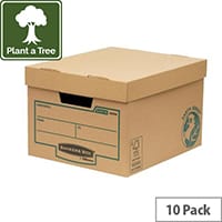 Fellows Bankers Box Earth Series Budget Storage Box Brown (Pack 10) Ref 4472401