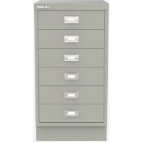 Bisley A3 Series MultiDrawer 6 drawer filing cabinet Grey