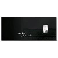 Sigel Magnetic Glass Whiteboard Artverum 130x55cm - Black - Safety Glass - TUEV Approved