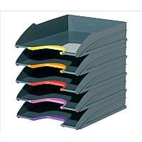 Durable VARICOLOR Desktop Letter Tray Set Set of 5