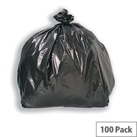 Heavy Duty Pack of 200 Refuse Sacks Black W450xD720xH970cm