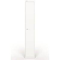 Bisley 1 Door Steel Locker Chalk White W305xD305xH1802mm 5 Year Warranty