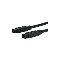 StarTech 10 ft 1394b Firewire 800 Cable 9-9 M/M 1 x Male FireWire 1 x Male FireWire Black 1394_99_10