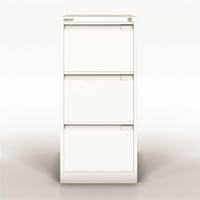 Bisley Premium Filing Cabinet Three Drawer BS3E White