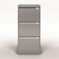 Bisley Premium Filing Cabinet Three Drawer BS3E Silver