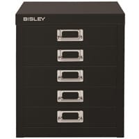 Bisley SoHo Multidrawers 5-Drawer 51mm Drawer Height Black