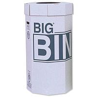 Acorn Pack of 5 160L Big Recycling Bins FlatPacked Recycled Board Material