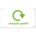 Recycling point sign