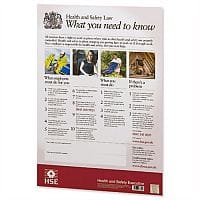 New Health and Safety Law Poster A2 (Pack of 1) FWC30