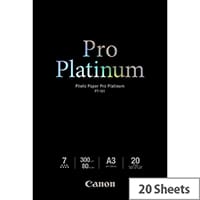 Canon Photo Paper Pro Platinum - A3 (297 x 420 mm) - 300 g/m² - 20 sheet(s) photo paper - for PIXMA Pro9000, Pro9500