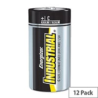 Energizer Industrial Size C Batteries Long Life 1.5V C (12 Pack)