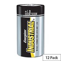 Energizer Industrial Size D Batteries 1.5V (12 Pack) 636108