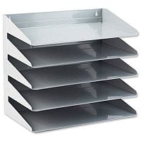 Avery 5-Tier Steel Letter Rack Grey