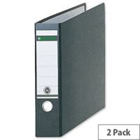Leitz 180 A3 Oblong Black 77mm Lever Arch File Pack of 2