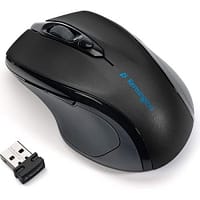 Kensington Pro Fit Mid-Size - Mouse - right-handed - optical - wireless - 2.4 GHz - USB wireless receiver - black