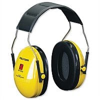 3M Optime I Headband Ear Defenders Noise Level Reduction 26dB Yellow - Lightweight for user comfort