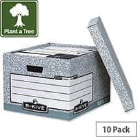 Fellowes Bankers Box System Large Archive Storage Box 01810-FF Pack 10
