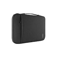 Belkin B2B064-C00 13 Inches Laptop Chromebook Sleeve - black fleece, neopro laptop bag - zippered, secure closure, tear-resistant - designed for simplicity, comfort and style