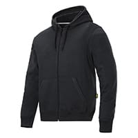 Snickers Classic Zip Hoodie Black Size L Regular WW4