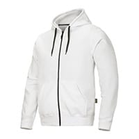 Snickers Classic Zip Hoodie White Size XXL Regular WW4